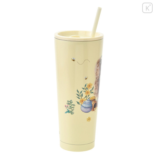 Japan Disney Store Stainless Steel Tumbler With Lid - Pooh In Forest - 4