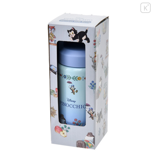 Japan Disney Store Stainless Steel Cold Water Bottle - Jiminy Cricket, Figaro & Cleo - 7