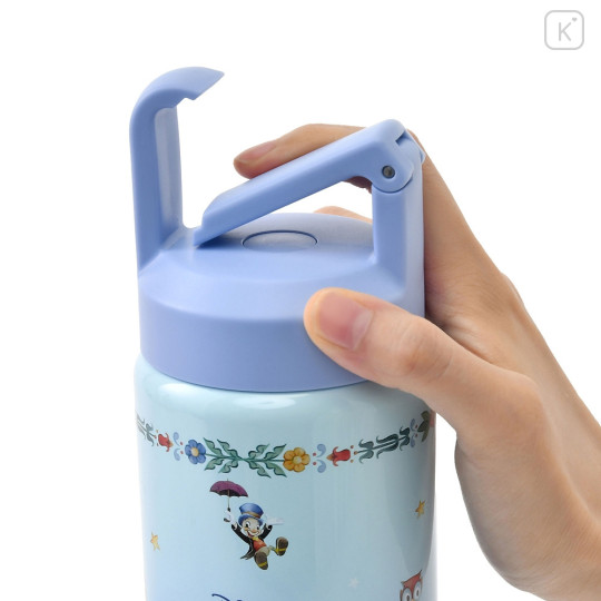 Japan Disney Store Stainless Steel Cold Water Bottle - Jiminy Cricket, Figaro & Cleo - 8