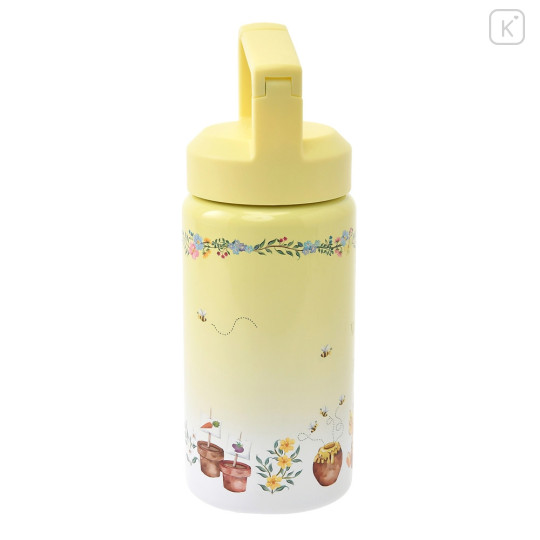 Japan Disney Store Stainless Steel Cold Water Bottle - Pooh In Forest - 2