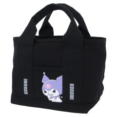 Japan Sanrio Tote Bag Divided Holder - Kuromi / Black