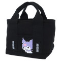 Japan Sanrio Tote Bag Divided Holder - Kuromi / Black - 1