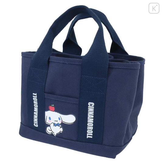 Japan Sanrio Tote Bag Divided Holder - Cinnamoroll / Navy - 1