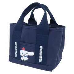 Japan Sanrio Tote Bag Divided Holder - Cinnamoroll / Navy