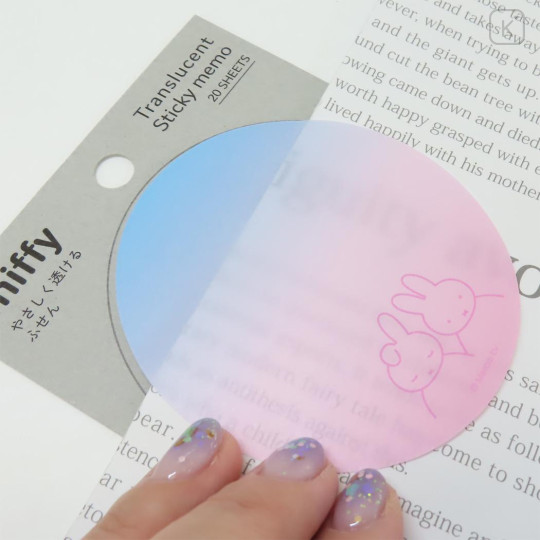 Japan Miffy Sticky Notes - Gradient Blue & Pink - 2