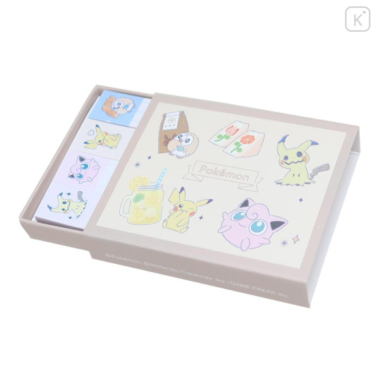 Japan Pokemon Sticky Notes - Pikachu & Friends / Enjoy Tea Time - 1