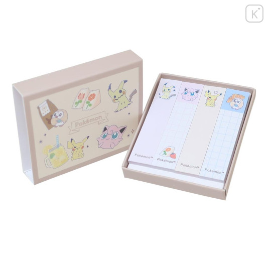 Japan Pokemon Sticky Notes - Pikachu & Friends / Enjoy Tea Time - 2