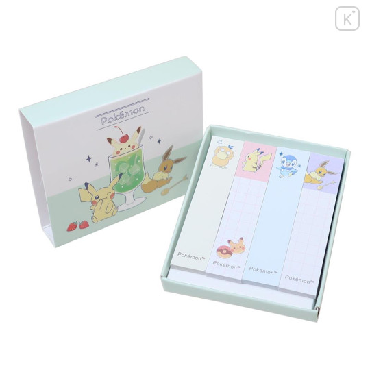 Japan Pokemon Sticky Notes -Snack Time / Makes Me Happy - 2