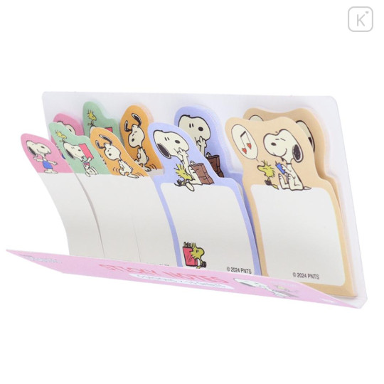 Japan Peanuts Slim Sticky Notes - Snoopy / Colorful - 3