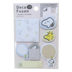 Japan Peanuts Deco Sticky Notes - Snoopy & Woodstock