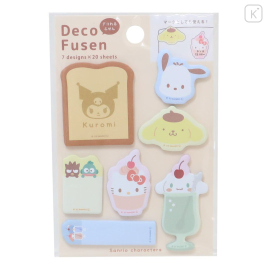 Japan Sanrio Deco Sticky Notes - Characters / Soda - 1