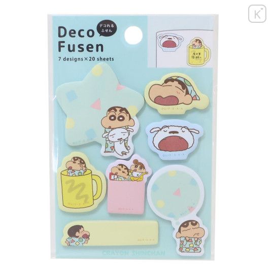 Japan Crayon Shin-chan Deco Sticky Notes - Pajama - 1