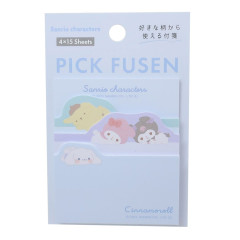 Japan Sanrio Pick Fusen Sticky Notes - Characters / Laid Back Lifestyle