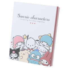 Japan Sanrio Sticky Notes with Case - Characters / Retro