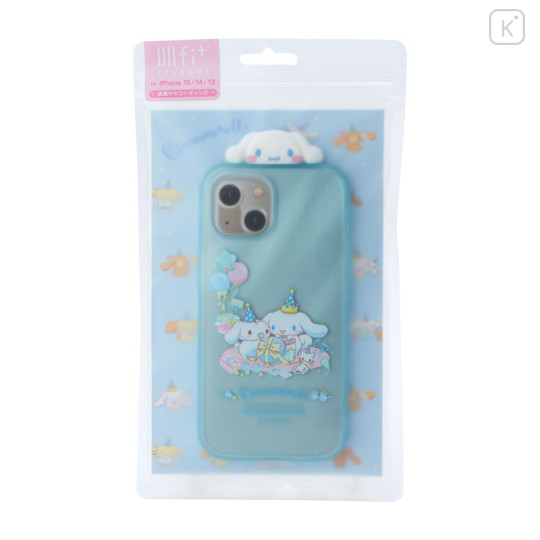 Japan Sanrio IIIIfit Frame Clear iPhone Case - Cinnamoroll / iPhone15 & iPhone14 & iPhone13 - 2