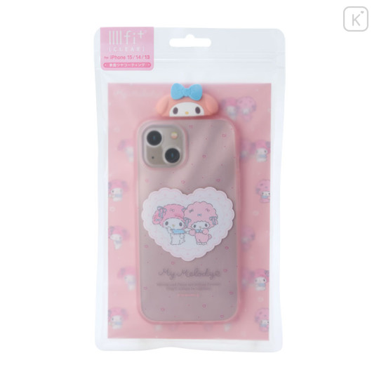 Japan Sanrio IIIIfit Frame Clear iPhone Case - My Melody : iPhone15 & iPhone14 & iPhone13 - 2