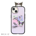 Japan Sanrio IIIIfit Frame Clear iPhone Case - Kuromi / iPhone15 & iPhone14 & iPhone13 - 6