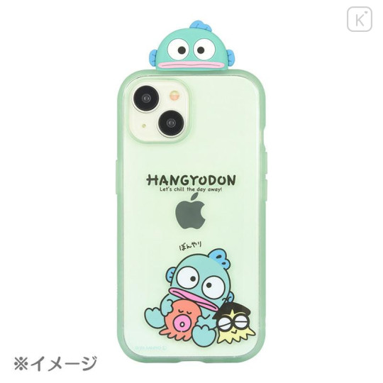 Japan Sanrio IIIIfit Frame Clear iPhone Case - Hangyodon / iPhone15 & iPhone14 & iPhone13 - 6