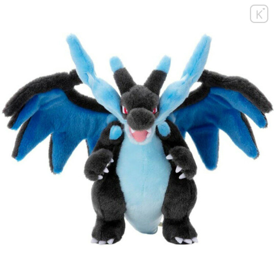 Japan Pokemon Plush Toy - Mega Charizard X - 1