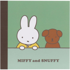 Japan Miffy Square Memo - Miffy & Snuff / Light Green