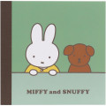 Japan Miffy Square Memo - Miffy & Snuff / Light Green - 1