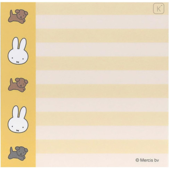 Japan Miffy Square Memo - Miffy & Snuffy : Light Green - 4