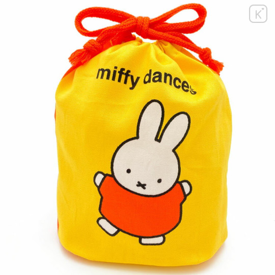 Japan Miffy Drawstring Bag - Dance / Yellow & Orange - 1