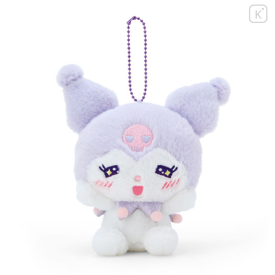 Japan Sanrio Mascot Holder - Kuromi / Expression Beaming Blush - 1