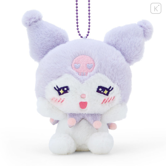 Japan Sanrio Mascot Holder - Kuromi / Expression Beaming Blush - 2