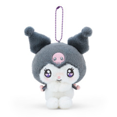 Japan Sanrio Mascot Holder - Kuromi / Expression Adoring Gaze Flushed Grin