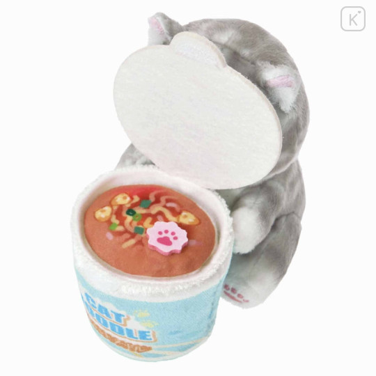 Japan Mofusand Monitor Plush Toy - Cat : Cup Noodles - 6