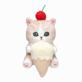 Japan Mofusand Monitor Plush Toy - Cat : Ice Cream - 1