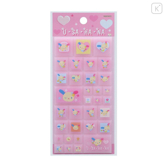 Japan Sanrio Tile Sticker - Usahana / Y2k - 1