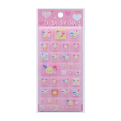 Japan Sanrio Tile Sticker - Usahana / Y2k