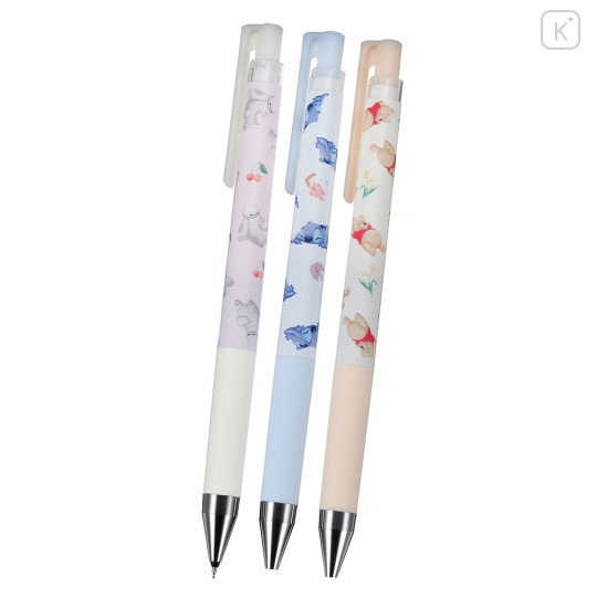 Japan Disney Store Juice Up Gel Pen 3pcs Set - Pooh & Stitch & Baymax - 2