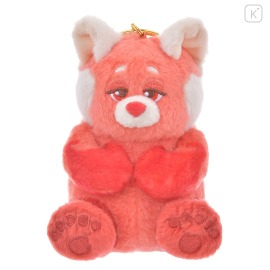 Japan Disney Store Fluffy Plush Keychain - Red Panda Mei / Dozing - 1