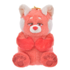 Japan Disney Store Fluffy Plush Keychain - Red Panda Mei / Dozing
