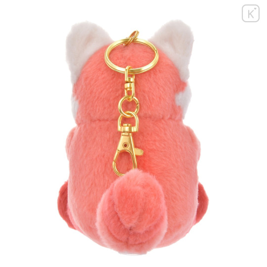 Japan Disney Store Fluffy Plush Keychain - Red Panda Mei / Dozing - 3