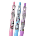 Japan Disney Store Sarasa Clip Gel Pen Set - Minnie & Rapunzel & Alice / Black & Flower - 3