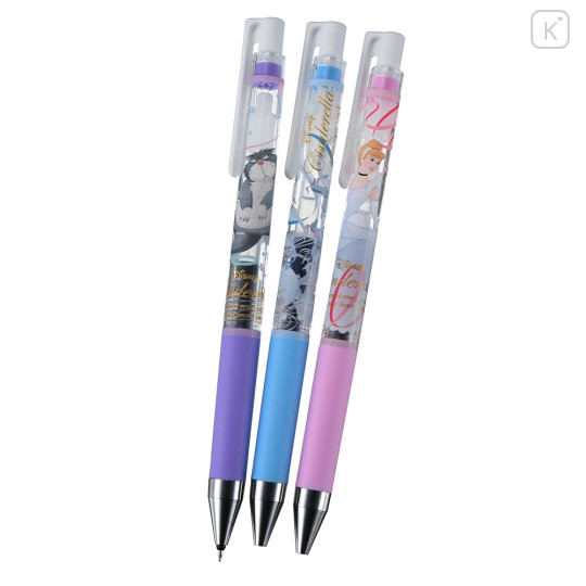 Japan Disney Store Juice Up Gel Pen 3pcs Set - Cinderella & Gus & Lucifer - 2