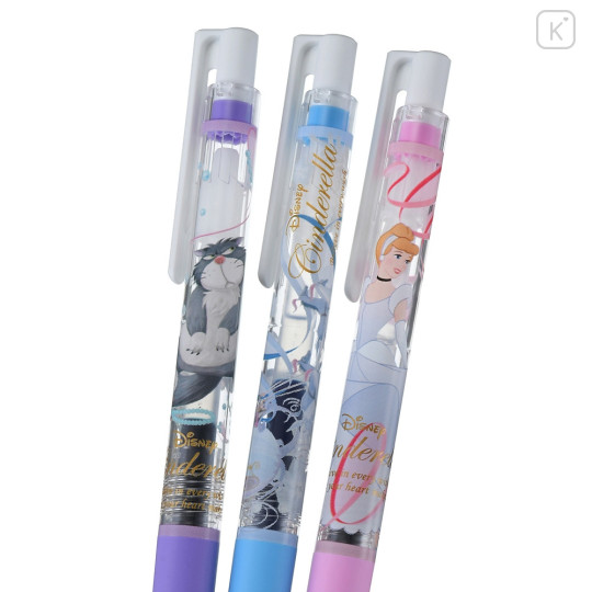Japan Disney Store Juice Up Gel Pen Set - Cinderella & Gus & Lucifer - 3