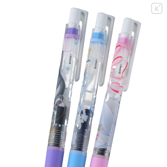 Japan Disney Store Juice Up Gel Pen 3pcs Set - Cinderella & Gus & Lucifer - 4