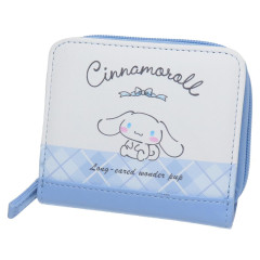 Japan Sanrio Bifold Wallet - Cinnamoroll / Happy Plaid