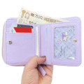 Japan Sanrio Bifold Wallet - Kuromi / Happy Plaid - 3