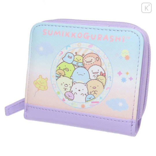 Japan San-X Bifold Wallet - Sumikko Gurashi / Mysterious Friends - 1