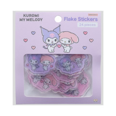 Japan Sanrio Clear Sticker Pack - Kuromi & My Melody / Sisters