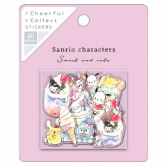 Japan Sanrio Cheerful Collect Stickers - Characters / Sweets