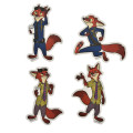 Japan Disney Store Die-cut Sticker Collection - Zootopia Nick Wilde : Private Clothes & Uniform - 3