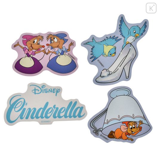 Japan Disney Store Die-cut Sticker Collection - Cinderella Jaq & Suzy & Perla - 2