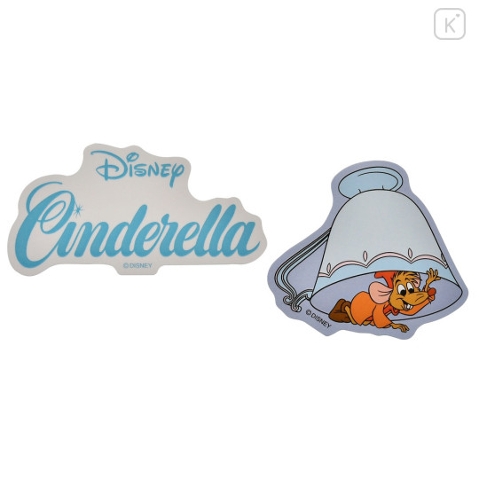 Japan Disney Store Die-cut Sticker Collection - Cinderella Jaq & Suzy & Perla - 4